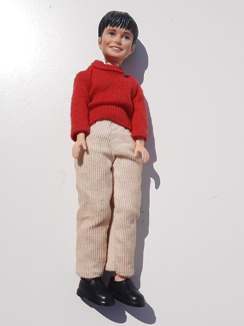 Mattel Harry Potter Style Boy Doll 1995 Red Sweater Corduroy Pants Shoes